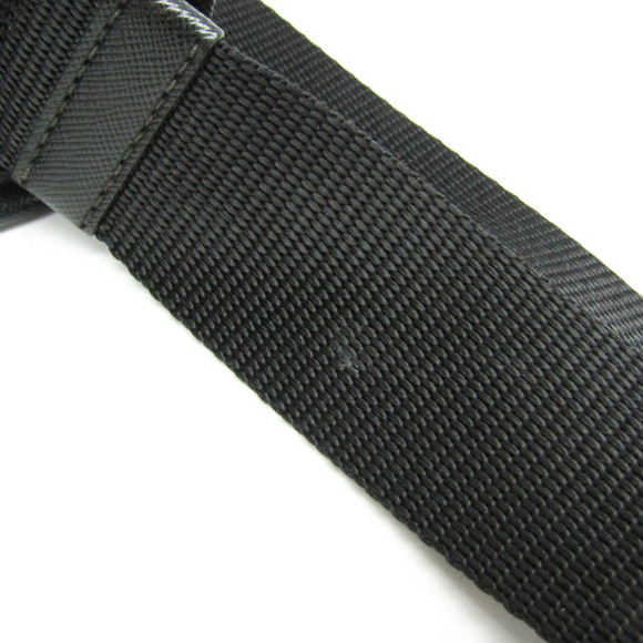 PRADA Black Leather Messenger Shoulder Bag - Picture 12 of 16